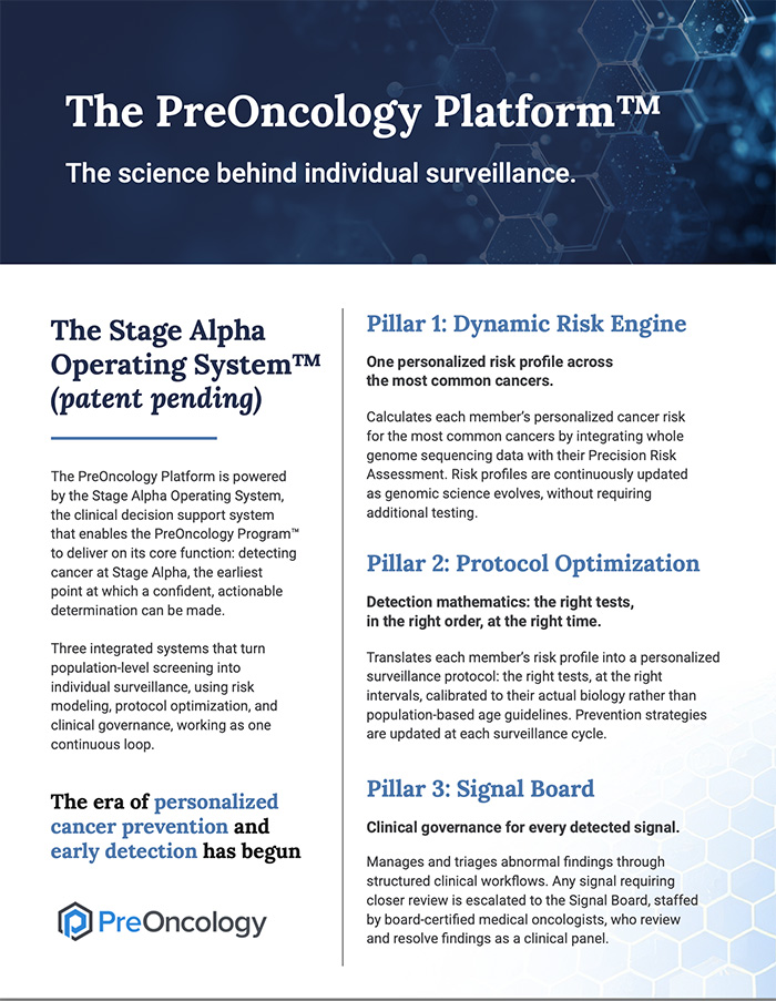 PreOncology Platform cover image