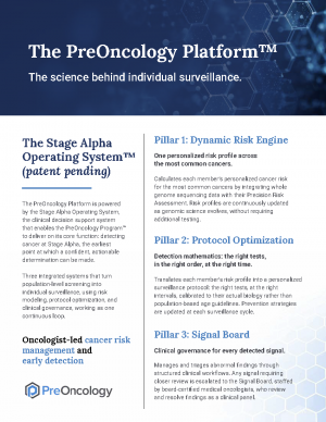 PreOncology Platform overview cover image
